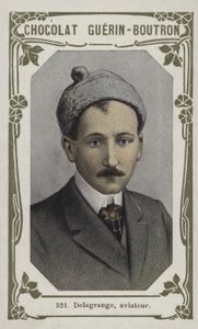 ديلاغرانج ، طيار (صورة ملونة) بواسطة المدرسة الفرنسية