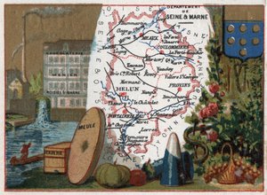 قسم السين ومارن (Seine-Et-Marne ، 77) ، إيل دو فرانس (إيل دو فرانس) ، فرنسا. التخصص المحلي: مصنع الشوكولاتة مينير مصنع الشوكولاتة في نويزيل سور مارن ، الأواني الزجاجية ، حجر الرحى. سلسلة عن الأقسام الفرنسية. كروموليثو بواسطة المدرسة الفرنسية