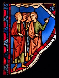 يصور مجموعة من الناس ، على سبيل المثال Ste Chapelle ، Bay G بواسطة المدرسة الفرنسية