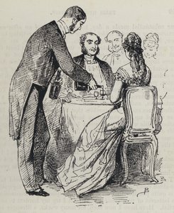 Dinner-Time in Paris (engraving) بواسطة المدرسة الفرنسية