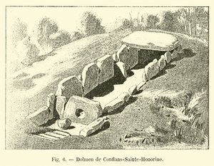 Dolmen of Conflans-Sainte-Honorine بواسطة المدرسة الفرنسية