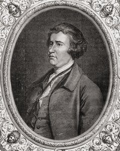 إدموند بورك ، من "Histoire de la Revolution Française" بقلم لويس بلانك (1811-1882) بواسطة المدرسة الفرنسية