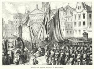 Entree des troupes francaises a Amsterdam (engraving) بواسطة المدرسة الفرنسية