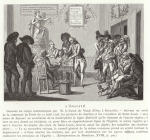 المساواة ، الثورة الفرنسية ، 1793 بواسطة المدرسة الفرنسية
