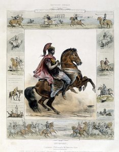 صورة الفروسية لـ Xenophon - في "" التاريخ الرائع لركوب الخيل القديمة والحديثة "بقلم تشارلز أوبري بواسطة المدرسة الفرنسية