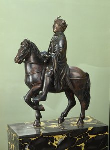 تمثال الفروسية لشارلمان (742-814) (برونزي) (انظر أيضًا 152998) بواسطة المدرسة الفرنسية