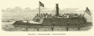 Etats-Unis, Nouvel-Ironsides (engraving) بواسطة المدرسة الفرنسية