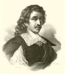 Eustache Le Sueur أو Lesueur ، صورة شخصية (نقش) بواسطة المدرسة الفرنسية