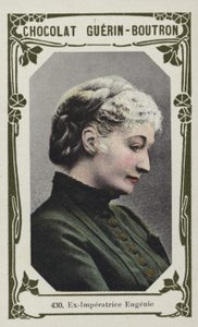 Ex-Imperatrice Eugenie السابق (صورة ملونة) بواسطة المدرسة الفرنسية
