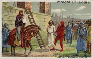 إعدام Enguerrand de Marigny ، رئيس وزراء فيليب الرابع الفرنسي ، 1315 بواسطة المدرسة الفرنسية