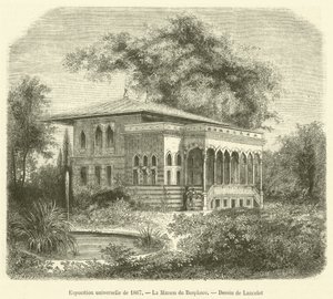 المعرض العالمي لعام 1867 ، La Maison du Bosphore (نقش) بواسطة المدرسة الفرنسية