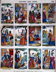 القصص الخيالية ، حوالي 1840 (لون ليثو) بواسطة المدرسة الفرنسية