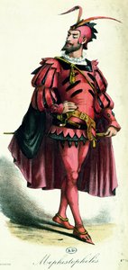 زي تنكري لـ Mephistopheles ، من LArt du Travestissement بواسطة Leon Salut ، 1885 بواسطة المدرسة الفرنسية
