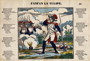 Fanfan الخزامى. صورة إبينال القرن التاسع عشر بواسطة المدرسة الفرنسية