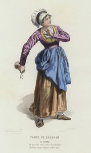 Farce De Calbain (نقش ملون) بواسطة المدرسة الفرنسية