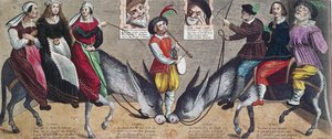 نظم Farce c.1600 في مسرح فندق de Bourgogne بواسطة المدرسة الفرنسية