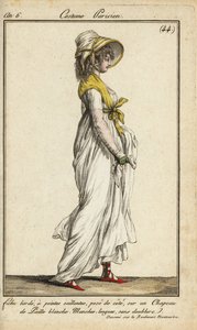 Fashionable woman on the Blvd. Montmartre بواسطة المدرسة الفرنسية