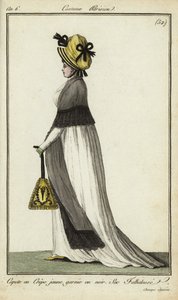 Fashionable woman on the Champs-Elysees بواسطة المدرسة الفرنسية