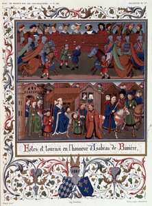 Festivals and Tournament in Honour of Isabeau (Isabelle, Elisabeth) of Bavaria (1371-1435) بواسطة المدرسة الفرنسية