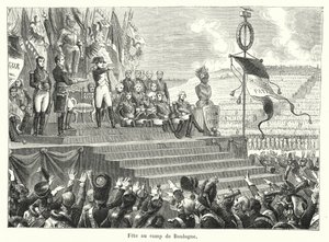 Fete au camp de Boulogne (engraving) بواسطة المدرسة الفرنسية