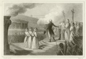 Fete de la Federation ، 14 يوليو 1790 بواسطة المدرسة الفرنسية
