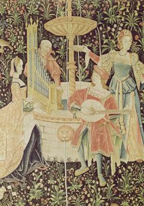 أرقام حول نافورة ، تفاصيل من الحفل في النافورة ، ورشة لوار ، c.1570-80 (انظر 87759 ، 19846) بواسطة المدرسة الفرنسية