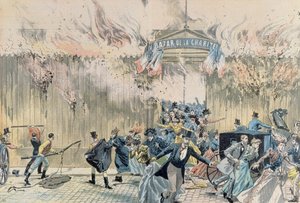 حريق في بازار دي لا تشاريت ، 4 مايو 1897 ، من لو بيليرين ، 1897 بواسطة المدرسة الفرنسية