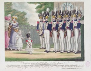 الأسلحة الأولى لدوق بوردو ، في باجاتيل ، 29 سبتمبر 1822 ، 1822 بواسطة المدرسة الفرنسية