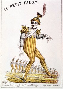 Florimond Roger dit Hervé (1825 - 1892): "The Little Faust" ، غلاف البرنامج. باريس ، مكتبة الأوبرا. بواسطة المدرسة الفرنسية