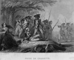Francois-Athanase de Charette de la Contrie (Francois Athanase: 1763-1796) - في "" الثورة الفرنسية "بقلم تيير. القرن ال 19 بواسطة المدرسة الفرنسية