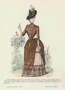لوحة أزياء فرنسية ، 1885-1886 بواسطة المدرسة الفرنسية