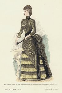لوحة أزياء فرنسية ، 1885-1886 بواسطة المدرسة الفرنسية