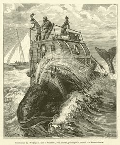 مقدمة من Voyage a dos de baleine ، قصة لامعة ، نشرتها صحيفة Recreation (نقش) بواسطة المدرسة الفرنسية