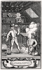 مقدمة من Dubercelle لـ "The Devil on Two Sticks" ، حوالي عام 1787 بواسطة المدرسة الفرنسية