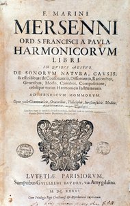 مقدمة كتاب Harmonie universelle لمارين ميرسيني بواسطة المدرسة الفرنسية