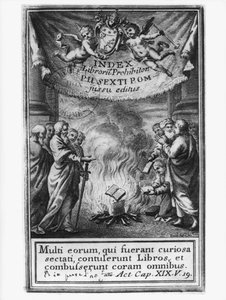 صورة في صدر الكتاب من فهرس Prohibitorum الذي يصور سيارة دا 1786 بواسطة المدرسة الفرنسية