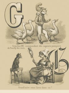 G: Grinchu (السيد) قائد رجال الإطفاء Fouilly-les-Oies - Grand&39;Mere هل رأيته؟ بواسطة المدرسة الفرنسية