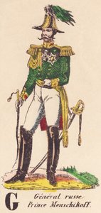 G: الجنرال الروسي ، الأمير مينشكوف (1787-1869) بواسطة المدرسة الفرنسية