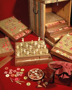 لعبة دوفين لوتو اخترعها لويس الرابع عشر (1638-1715) (الخشب والعاج)