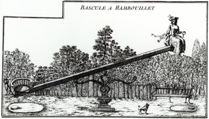 رأى الحديقة في Rambouillet ، من تفاصيل des Nouveaux Jardins a la Mode لجورج لويس لو روج ، تم نشره 1775-78 بواسطة المدرسة الفرنسية