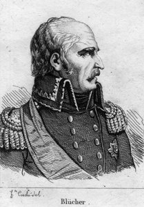 جبهارد ليبرخت ، الأمير بلشر فون والشتات (1742-1819) ، ماريشال بروسي. نقش القرن التاسع عشر. بواسطة المدرسة الفرنسية
