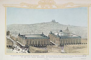 نظرة عامة على متجر برينتيمز الباريسي ، 1911 بواسطة المدرسة الفرنسية