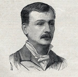 جورج كورتلاين ، باسمه الحقيقي جورج فيكتور مارسيل موينو (1858-1929) ، الروائي والكاتب المسرحي الفرنسي ، في "Le Petit Parisien" بواسطة المدرسة الفرنسية
