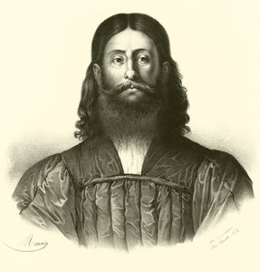 Giorgione, portrait (engraving) بواسطة المدرسة الفرنسية