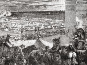 اتحاد غراندي ، 14 يوليو 1790 ، من "تاريخ الثورة الفرنسية" بقلم لويس بلانك (1811-1882) بواسطة المدرسة الفرنسية