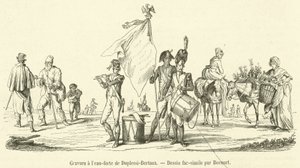 النقش بواسطة Duplessi-Bertaux (نقش) بواسطة المدرسة الفرنسية