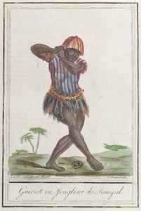 Griot أو Minstrel من السنغال ، 1796 بواسطة المدرسة الفرنسية