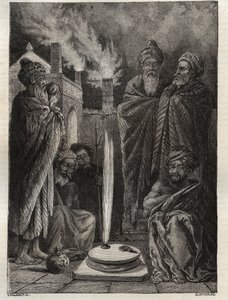 Guebre (أو الزرادشتية) بالقرب من باكو (باكو ، أذربيجان) - Fireworshippers - الموسوعة الوطنية الجديدة لموريس لا شارست - 1870 - بواسطة المدرسة الفرنسية
