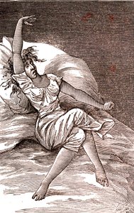 الصداع والميلانكوليا والهستيريا والقلق. 1887 (نقش) بواسطة المدرسة الفرنسية