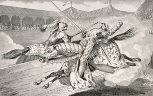 أصيب هنري الثاني (1519-59) بجروح قاتلة في صراع أثناء احتفالات زفاف ابنته ، من "هيستوار دي فرانس" من قبل كولارت ، نُشر عام 1840 هـ. بواسطة المدرسة الفرنسية